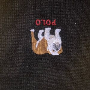 Polo bulldog scarf new without tags